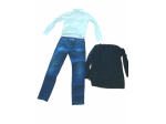 set vestiti donna taglia 46. 1 jeans Sisley  1 camicetta bianca Benetton  1 magl