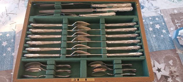 Antico servizio posate silver plated Harrisons Bros.&Howson - Foto 4