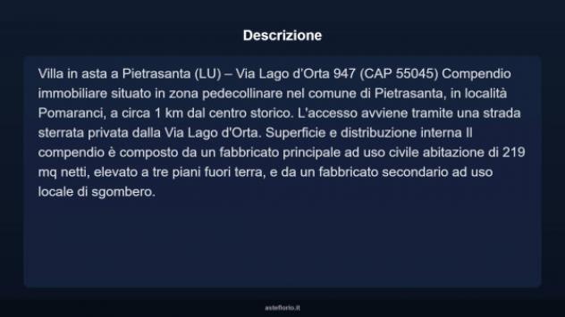 Immobile in asta di 219 m², box auto in vendita a Pietrasanta - Foto 3