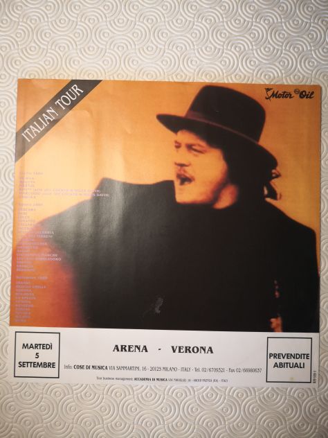Disco Vinile Lp 33 giri di Zucchero - "Oro Incenso & Birra", originale del 1989