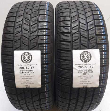2 GOMME 205 50 17 CONTINENTAL A56022