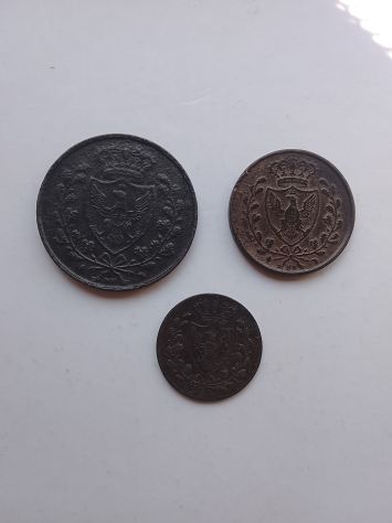 Stati Preunitari Regno di Sardegna Serie Monete 1800 - Foto 2