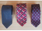 3 Cravatte Firmate, Made in ITALY , 100% Seta