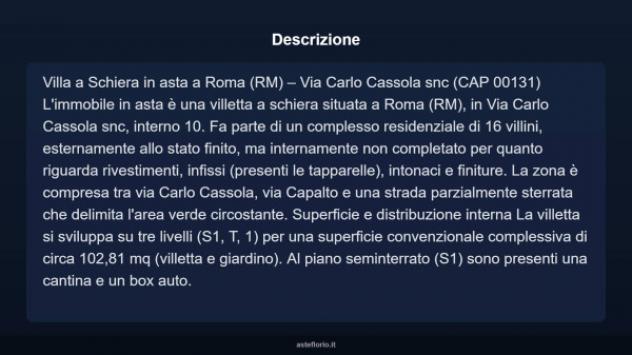 Immobile in asta di 102 m², box auto in vendita a Roma - Foto 4