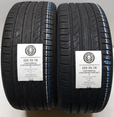2 GOMME 225 35 18 CONTINENTAL A52223