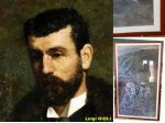 LUIGI GIOLI, OLEOGRAFIA SU TELA FORMATO CM. 85X146 "RITORNO DAI CAMPI".