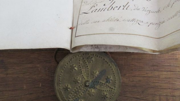 diploma REGIA UNIVERSITA' TORINO 1820 - Foto 2