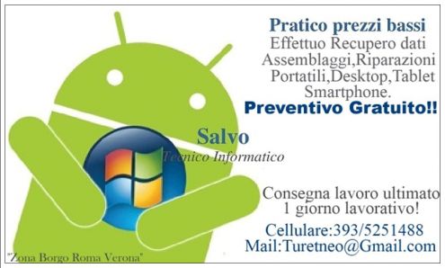 Tecnico informatico x riparazioni ed assemblaggi