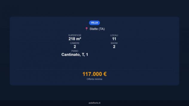Immobile in asta di 218 m² con più di 5 locali in vendita a Statte - Foto 15
