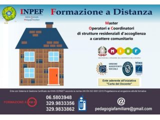 Master per Operatori e Coordinatori di strutture residenziali d’Accoglienza
