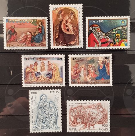 ITALIA francobolli serie: NATALE 1970-2001 - Foto 5