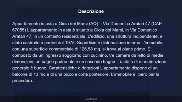 Immobile in asta di 126 m² in vendita a Gioia dei Marsi - Foto 10