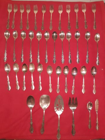 Servizio 41 Posate WM Rogers MFG.CO. Original Rogers Extra Plate Vintage USA