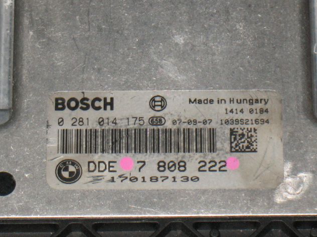 0281014175 ECU CENTRALINA BMW X3 X5 3.0 EDC16CP35-5.22 DDE7808222 7808222 - Foto 2