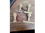 4 timbri legno anni 50