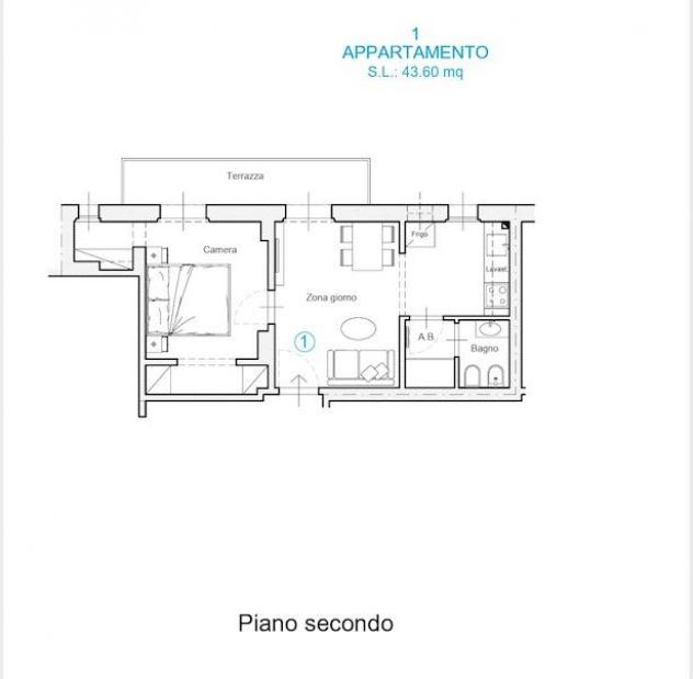 APPARTAMENTO di 2 vani e di 55 mq (FIRENZE) rif. AAJ362 - Foto 12