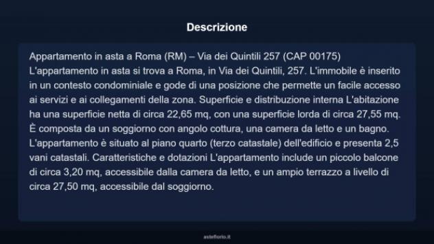Immobile in asta di 22 m² in vendita a Roma - Foto 4