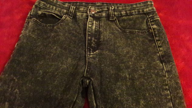 Jeans effetto neve grigio Scuro Tg 46 - NUOVI - Foto 2