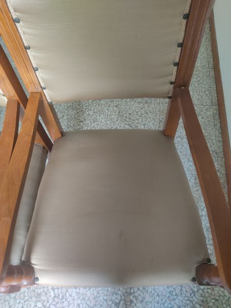 Coppia di poltroncine vintage in legno - Foto 4