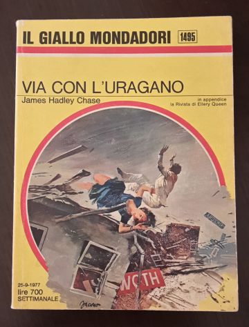 VIA CON L'URAGANO, JAMES HADLEY CHASE, N. 1495 del 25-9-1977. - Foto 2