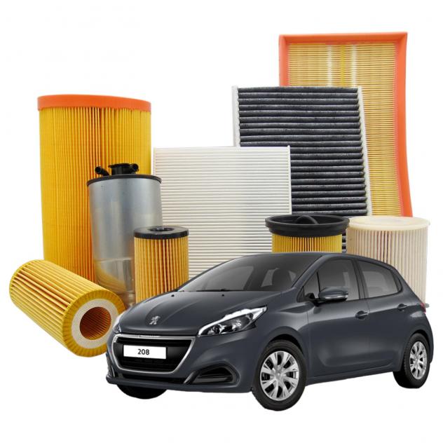 Kit Tagliando per Peugeot 208 Filtro Aria Olio e Abitacolo