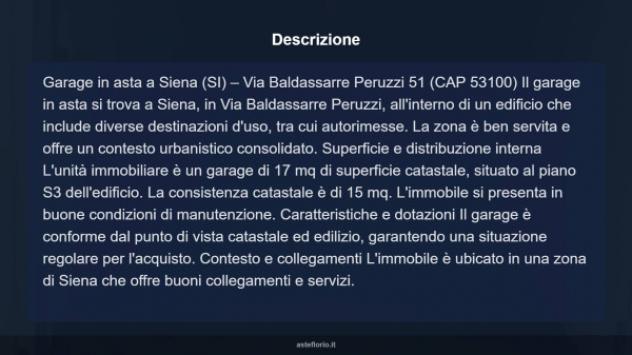 Immobile in asta di 17 m² in vendita a Siena - Foto 9