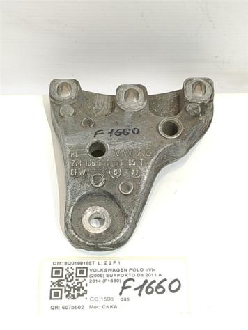 SUPPORTO MOTORE VOLKSWAGEN Polo 5° Serie 6Q0199185T CNKA bifuel/gas 1598 (0917)