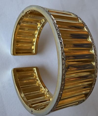 Bracciale in oro 18 Kt con brillanti - Foto 4