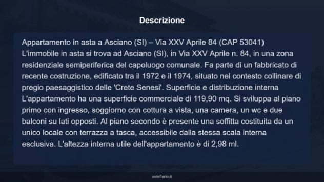 Immobile in asta di 119 m², box auto in vendita a Asciano - Foto 11