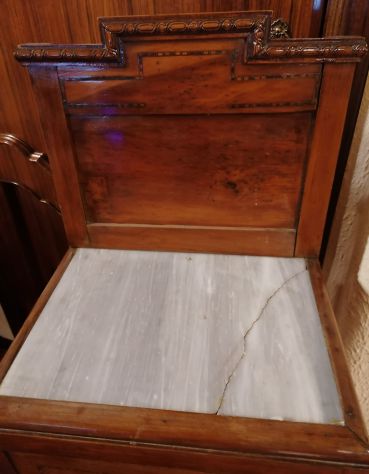 Comodino Colonnetta Primi Del 900 Novecento Con Marmo - Foto 2