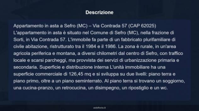 Immobile in asta di 126 m², box auto in vendita a Sefro - Foto 7