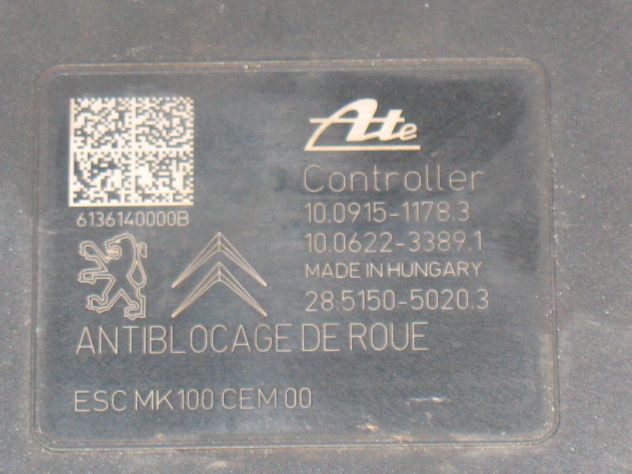 9806891780 POMPA ABS PEUGEOT 208 CITROEN 9806891780 10022002574 10091511783 - Foto 3