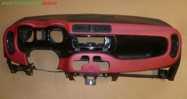 CRUSCOTTO NERO CON FASCIA ROSSA SOLO ABBINATO A KIT AIRBAG  Carrozzeria  Allestimenti interni  Cruscotto strumenti   FIAT - PANDA - 01-01-2012 -, FIAT
