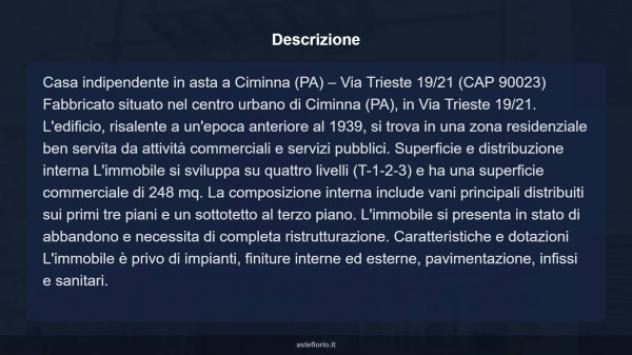 Immobile in asta di 248 m² con più di 5 locali in vendita a Ciminna - Foto 14