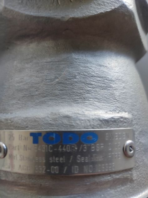 Raccordo antigocciolamento Todo 3" inox