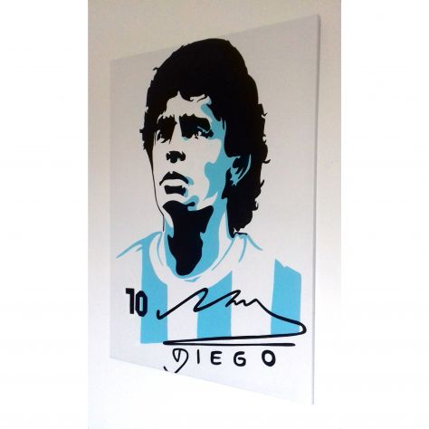 Quadro Pop Art dipinto a mano Diego Maradona - Foto 2