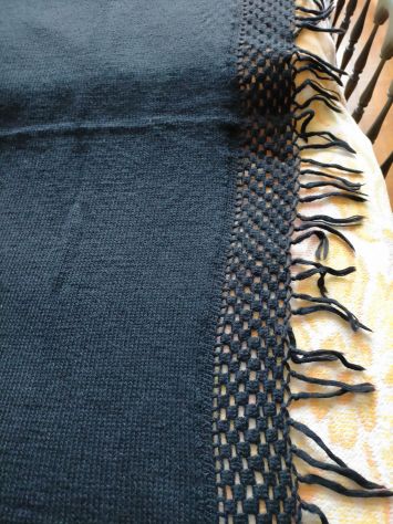 Coperta nera fatta a mano - Foto 4