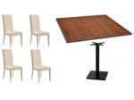 Set Trento cod 122 Tavoli 80x80 e Sedie Ristorante Pizzerie Bar Nuovo