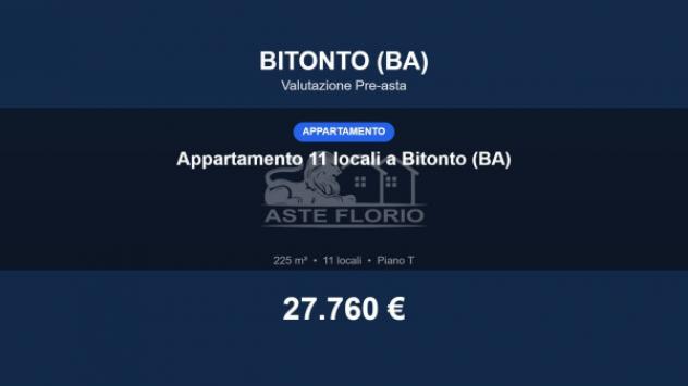 Immobile in asta di 225 m² con più di 5 locali in vendita a Bitonto