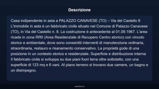 Immobile in asta di 123 m² con più di 5 locali in vendita a Palazzo Canavese - Foto 15