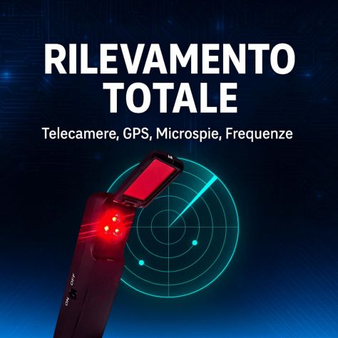 Rilevatore RF multifrequenza S600B segnali wireless verifica privacy - Foto 8