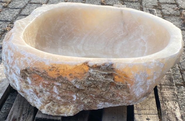 Lavabo lavandino in marmo onice - Foto 10