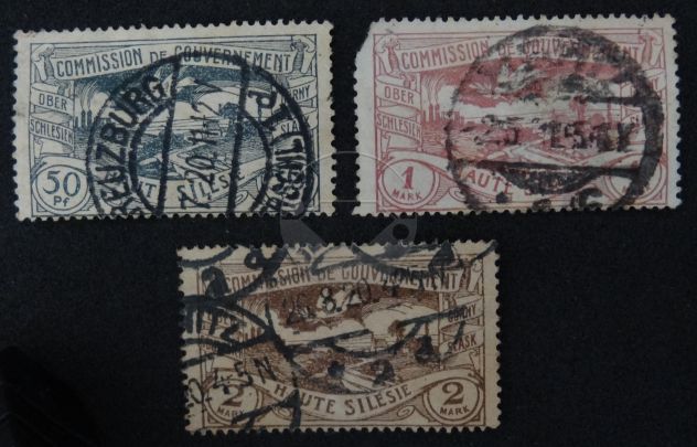 ALTA SLESIA 1920 francobolli lotto di 10 - Foto 3