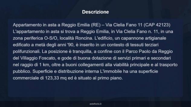 Immobile in asta di 123 m² con più di 5 locali in vendita a Reggio Emilia - Foto 17