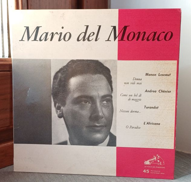 Mario del Monaco, LA VOCE DEL PADRONE Vinyl 45 GIRI / 7”, Italy 1958. - Foto 2
