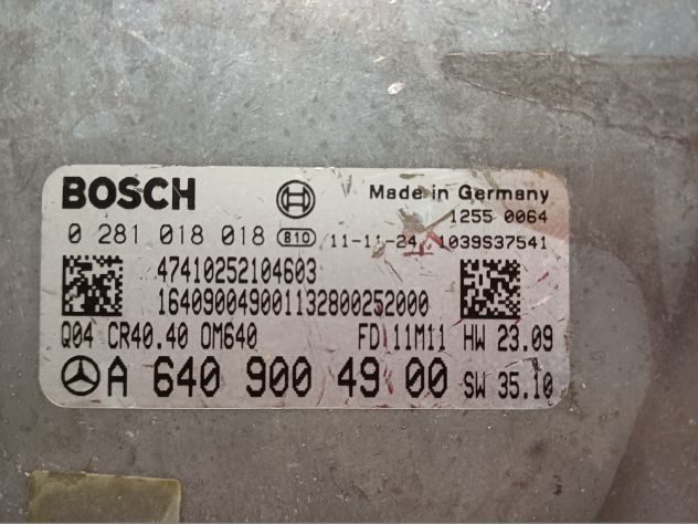 Ecu Sprinter A6409004900 0281018018 Mercedes Classe A B W245 0281018018 CENTRAL - Foto 4