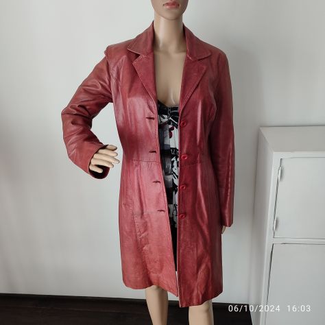 Cappotto vintage in pelle E!xpensive - Foto 5