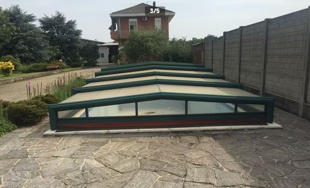 COPERTURA TELESCOPICA PER PISCINA