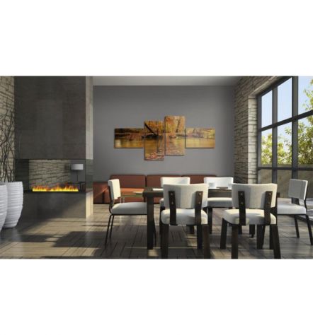 Quadro Ponte Sullo Stagno Cm. 100x45 E 200x90 ARREDALACASA - Foto 2