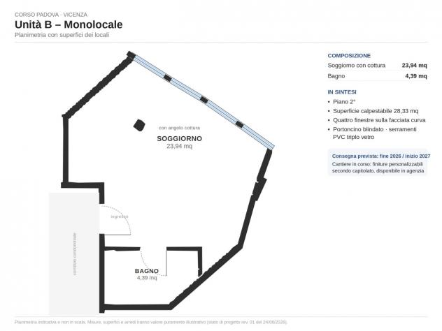 Monolocale in vendita a Vicenza - Foto 5
